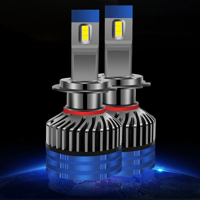 What is the difference from the car headlight bulb to a double light lens？