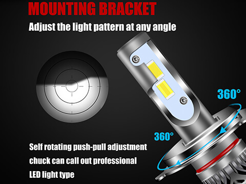 h4 led light for car