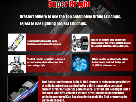 h4 led bulb for car