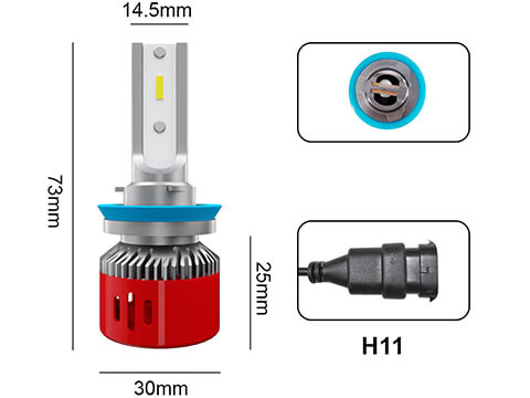 led headlight bulb h11